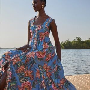Farm Rio Blue Maxi Dress
